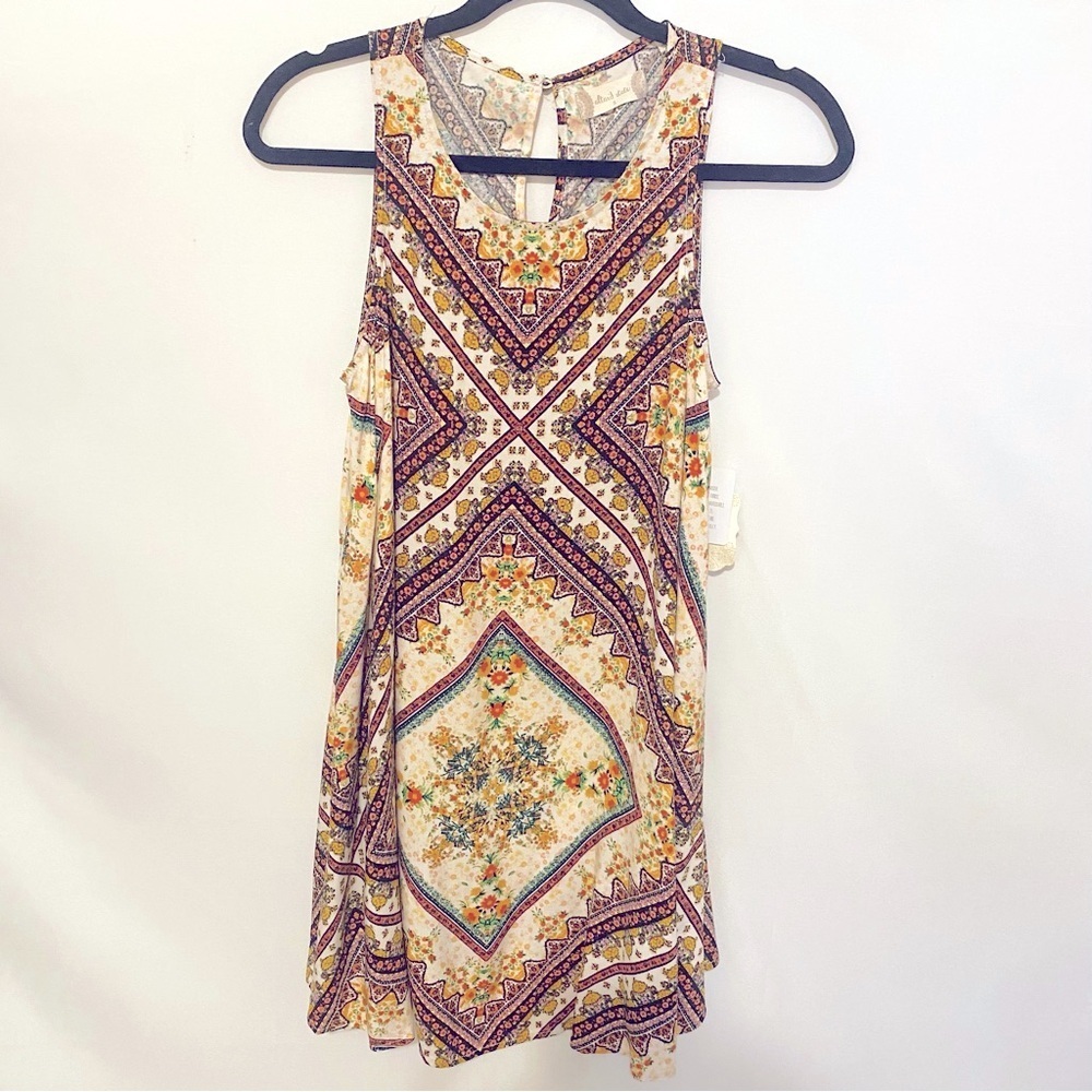 New Altar’d State dress Small Shift Boho Cottagecore Floral Patchwork Retro - Picture 2 of 9